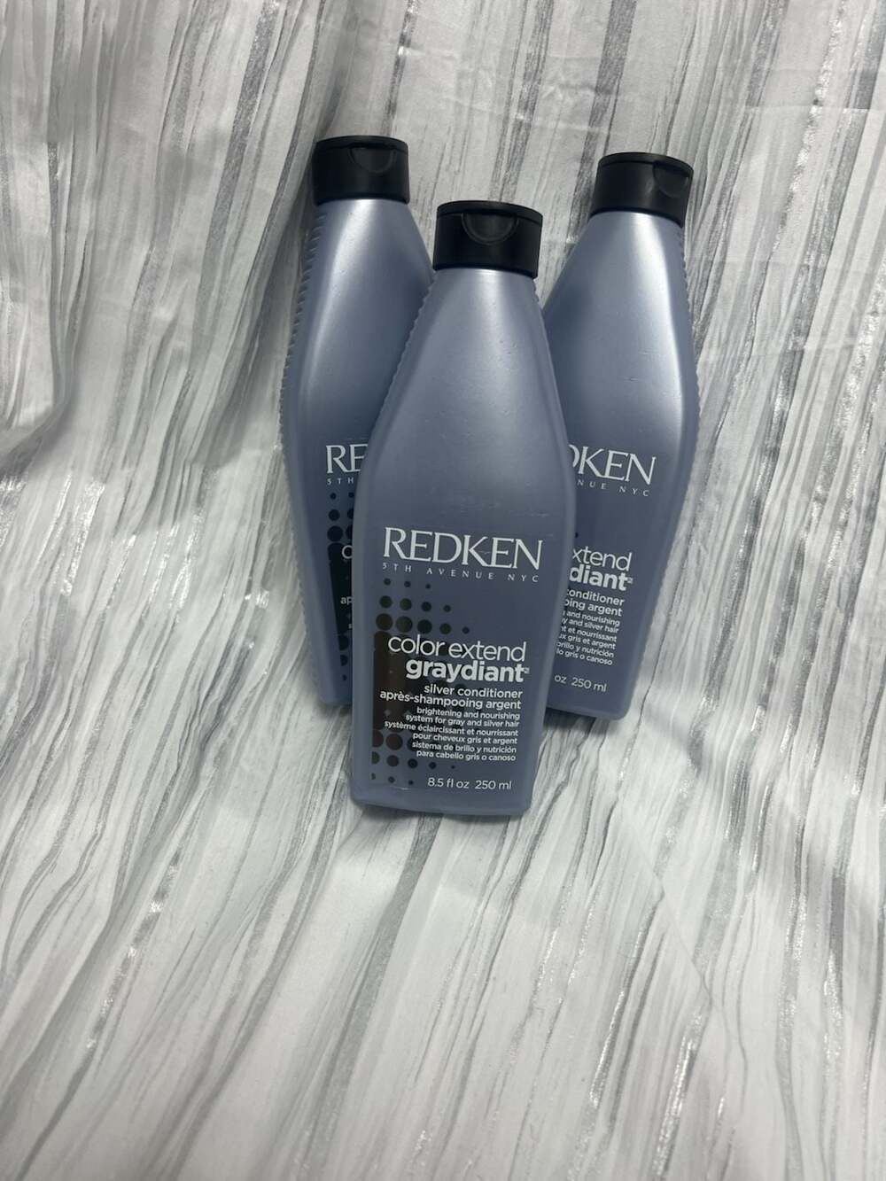 3 bottles of Redken Color Extend Graydiant Silver Conditioner 8.5 fl oz
